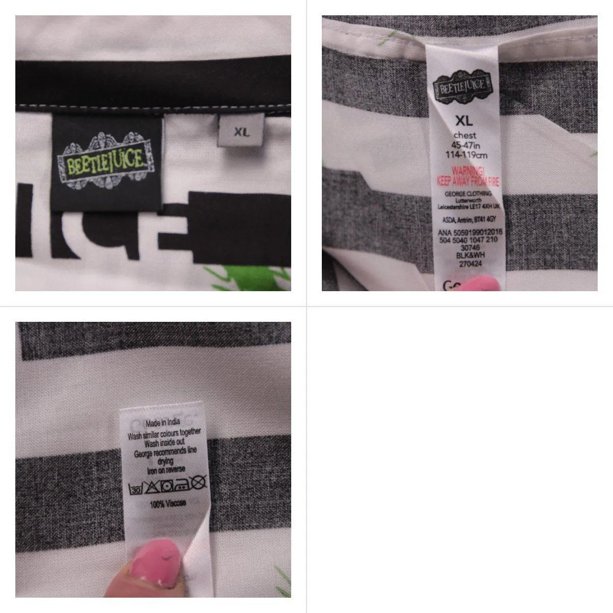 рубашка Beetlejuice