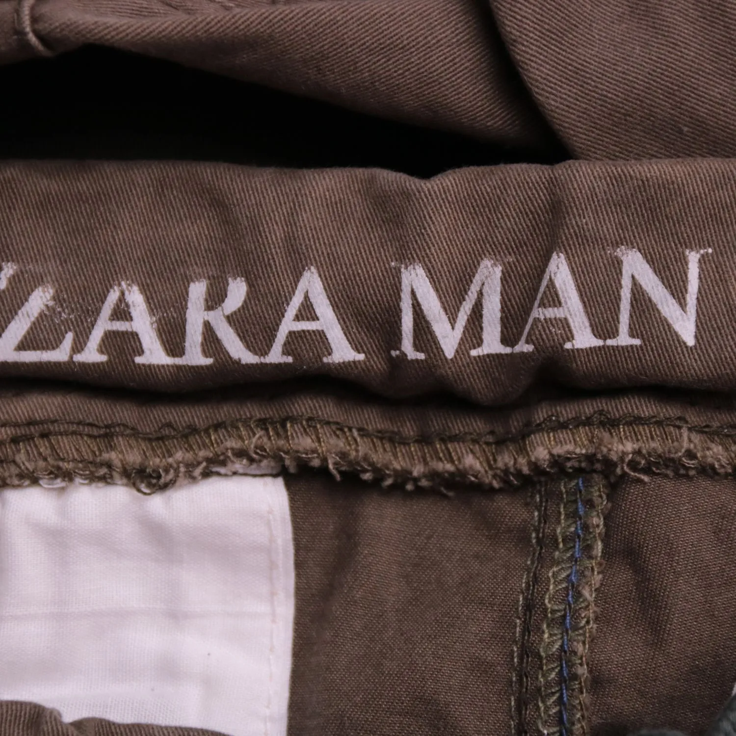 Коричневые брюки карго ZAKA MAN с карманами, размер 48 (M)